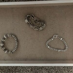 Silver Bracelet Set